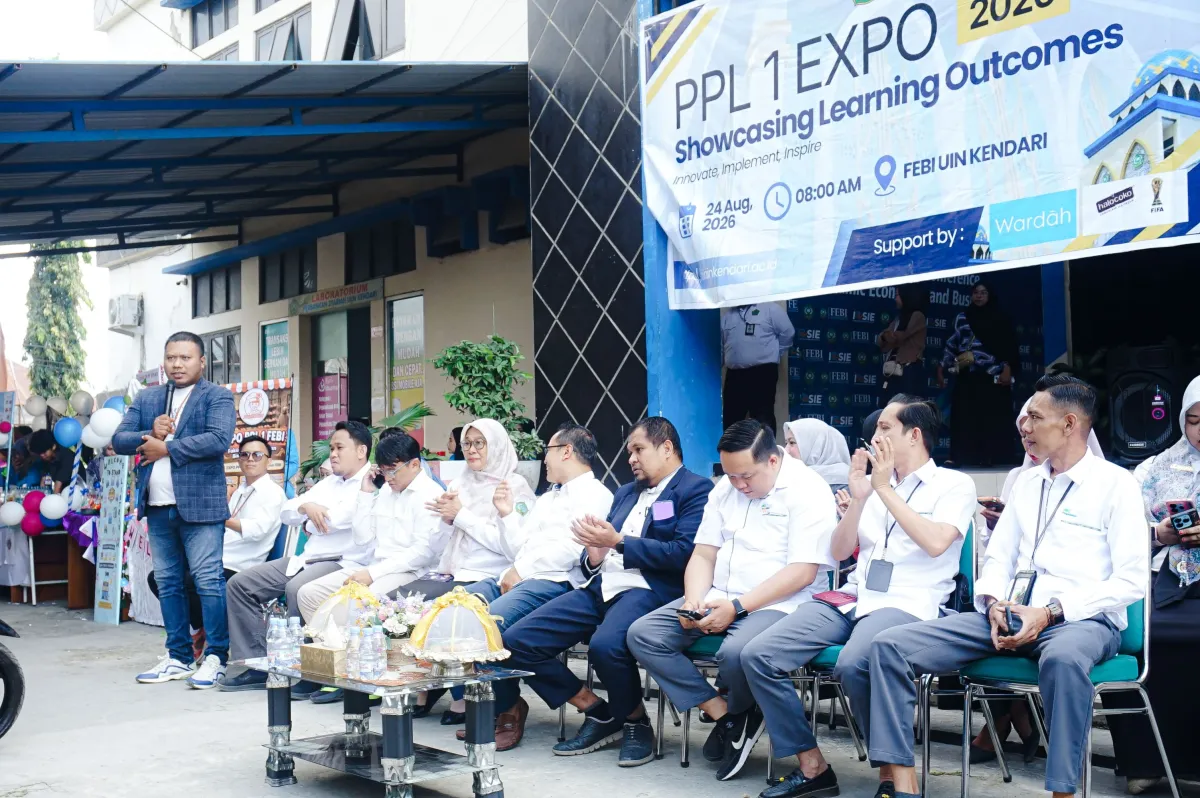 Disponsori Pegadaian Area Kendari dan Wardah Paragon Cosmetik, Expo PPL FEBI UIN Kendari Pamerkan Produk UMKM Mahasiswa